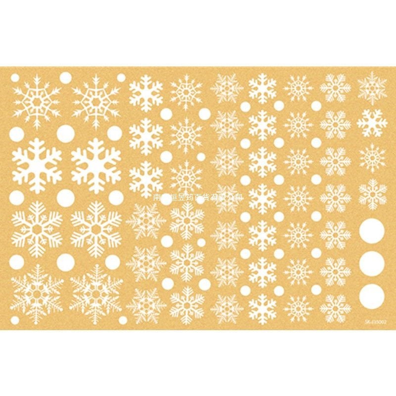Snowflake Electrostatic Stickers Scene Layout Glass Door Window Stickers New Year Decorations Christmas Stickers - Image 2